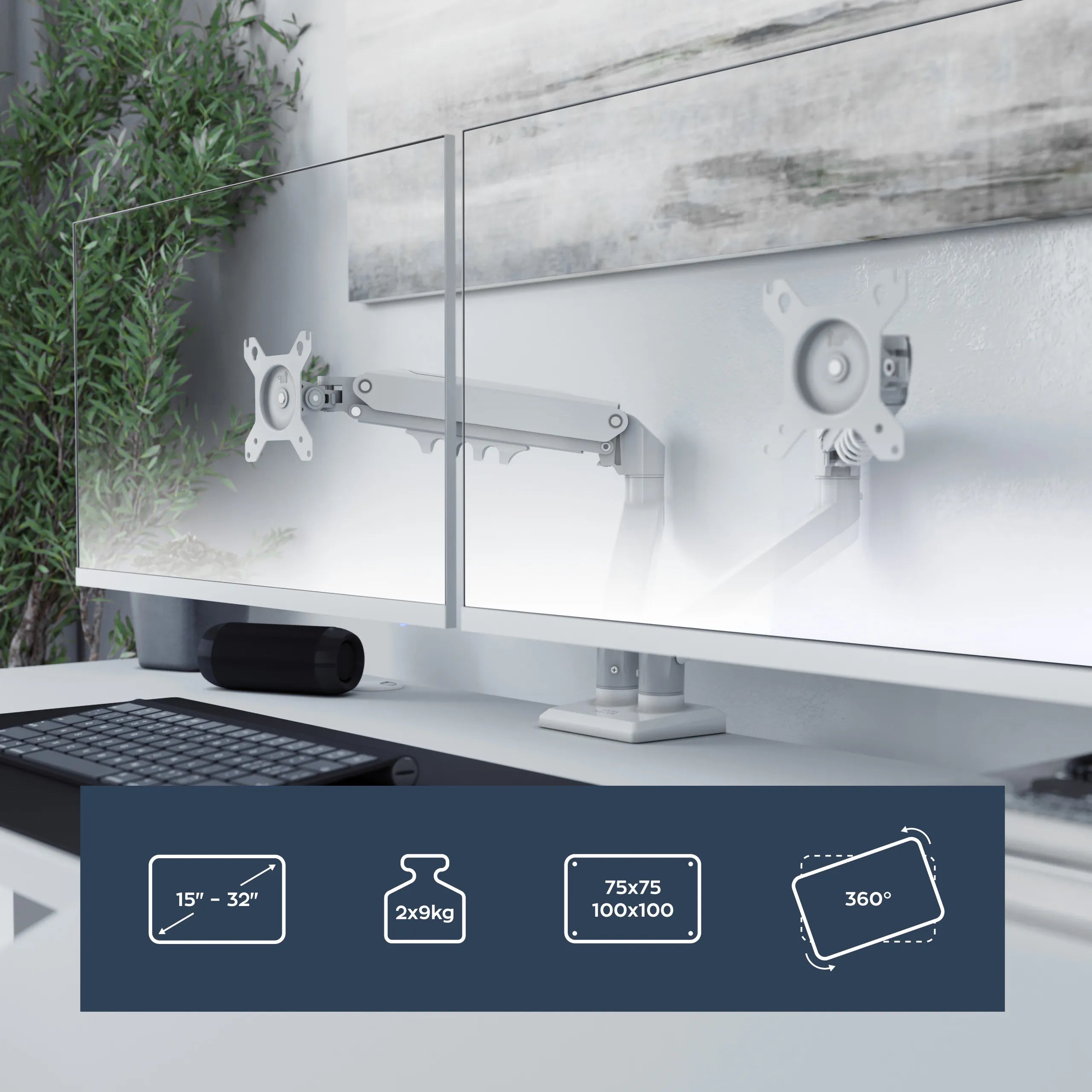 Kompatybilność VESA 75x75 / 100x100