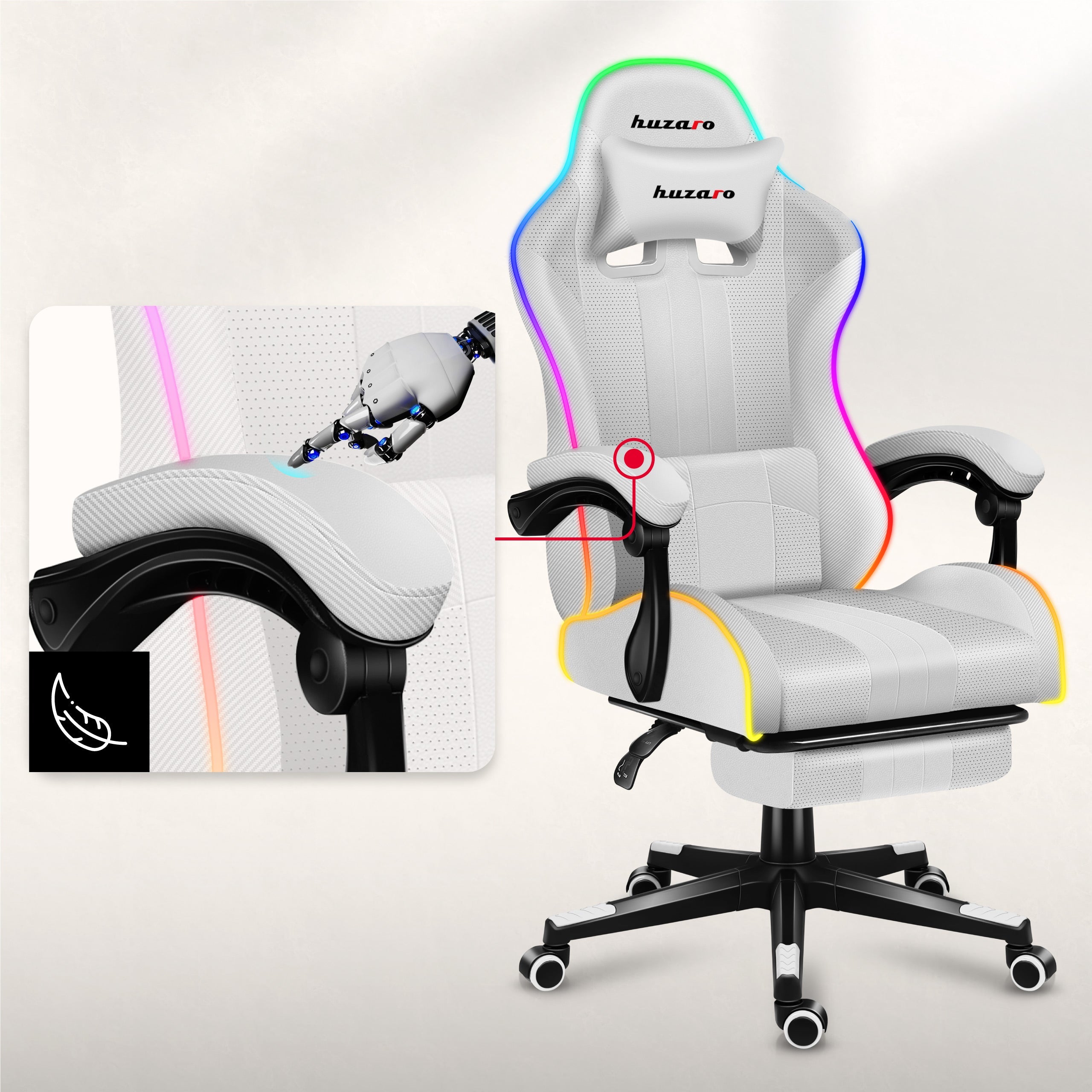 Antypoślizgowe podłokietniki