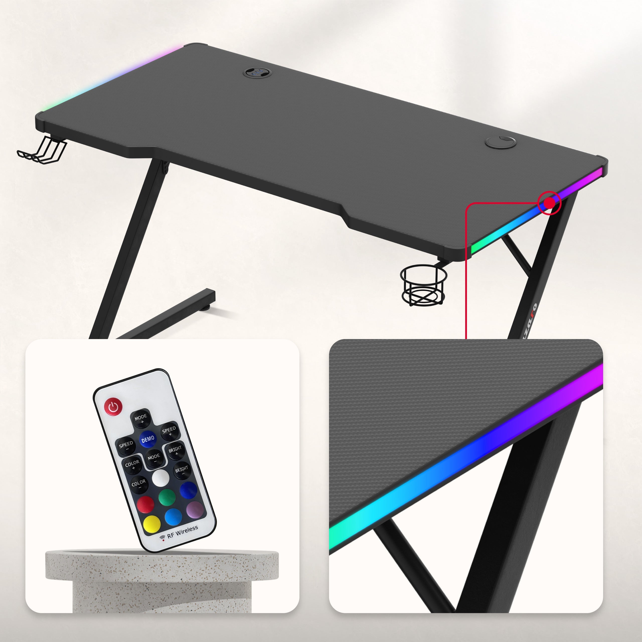 RGB LED lighting controlled by a convenient remote control