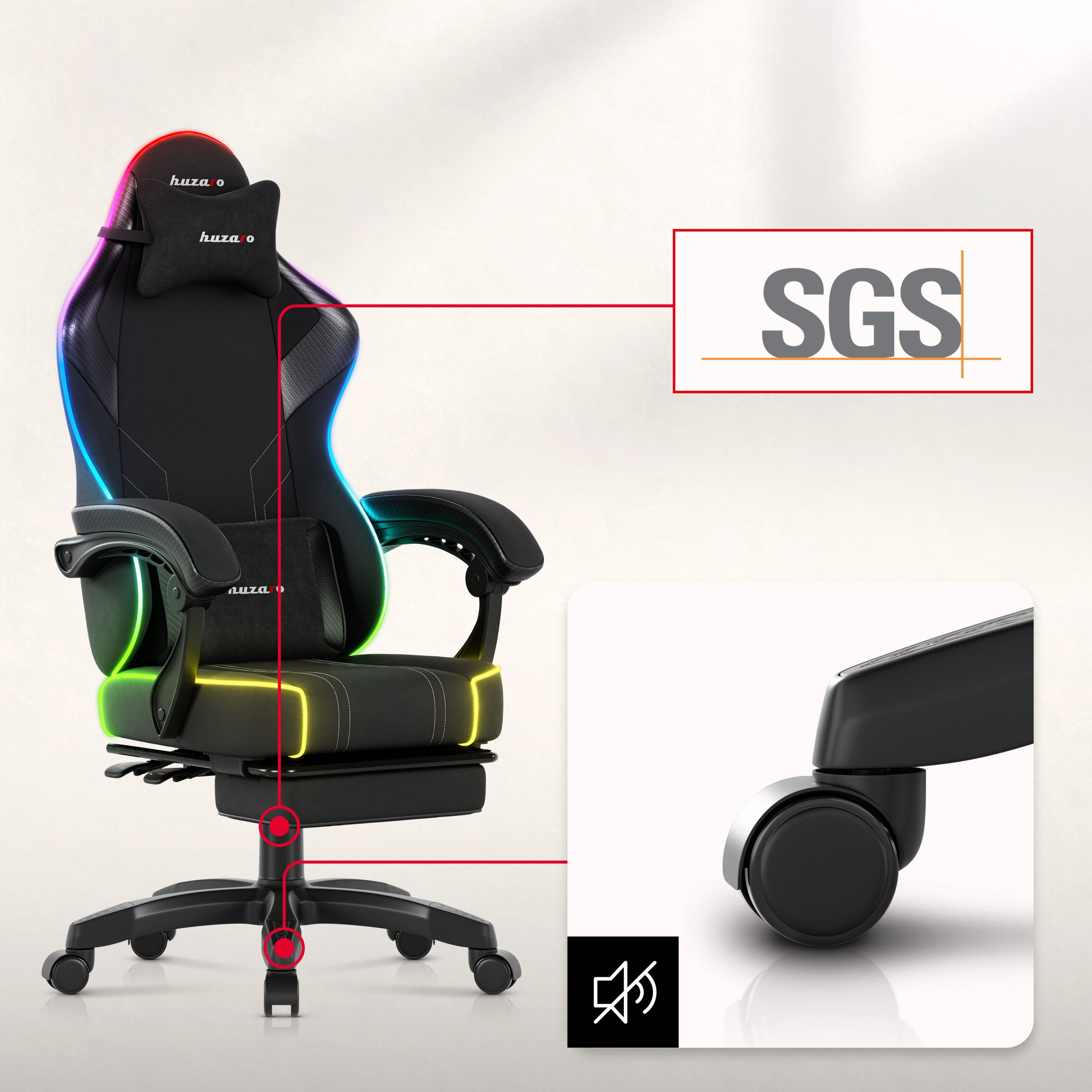 Poliuretanowo-kauczukowe koła 50 mm