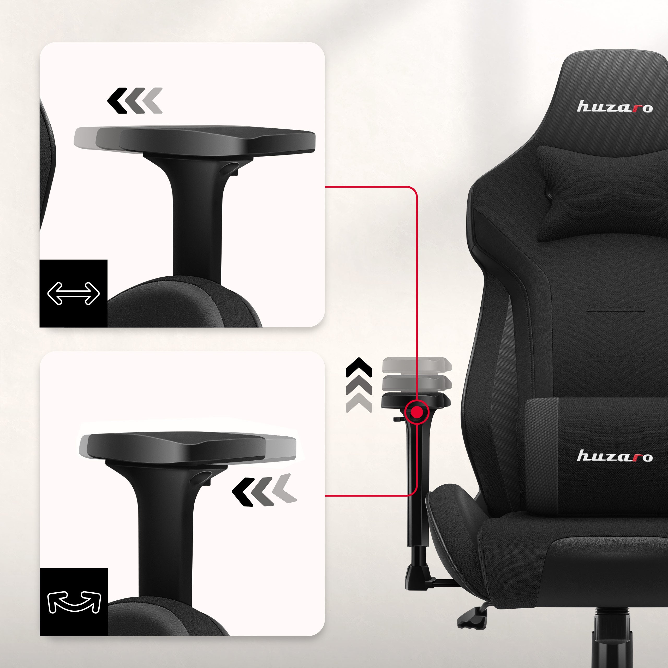 3D adjustable armrests