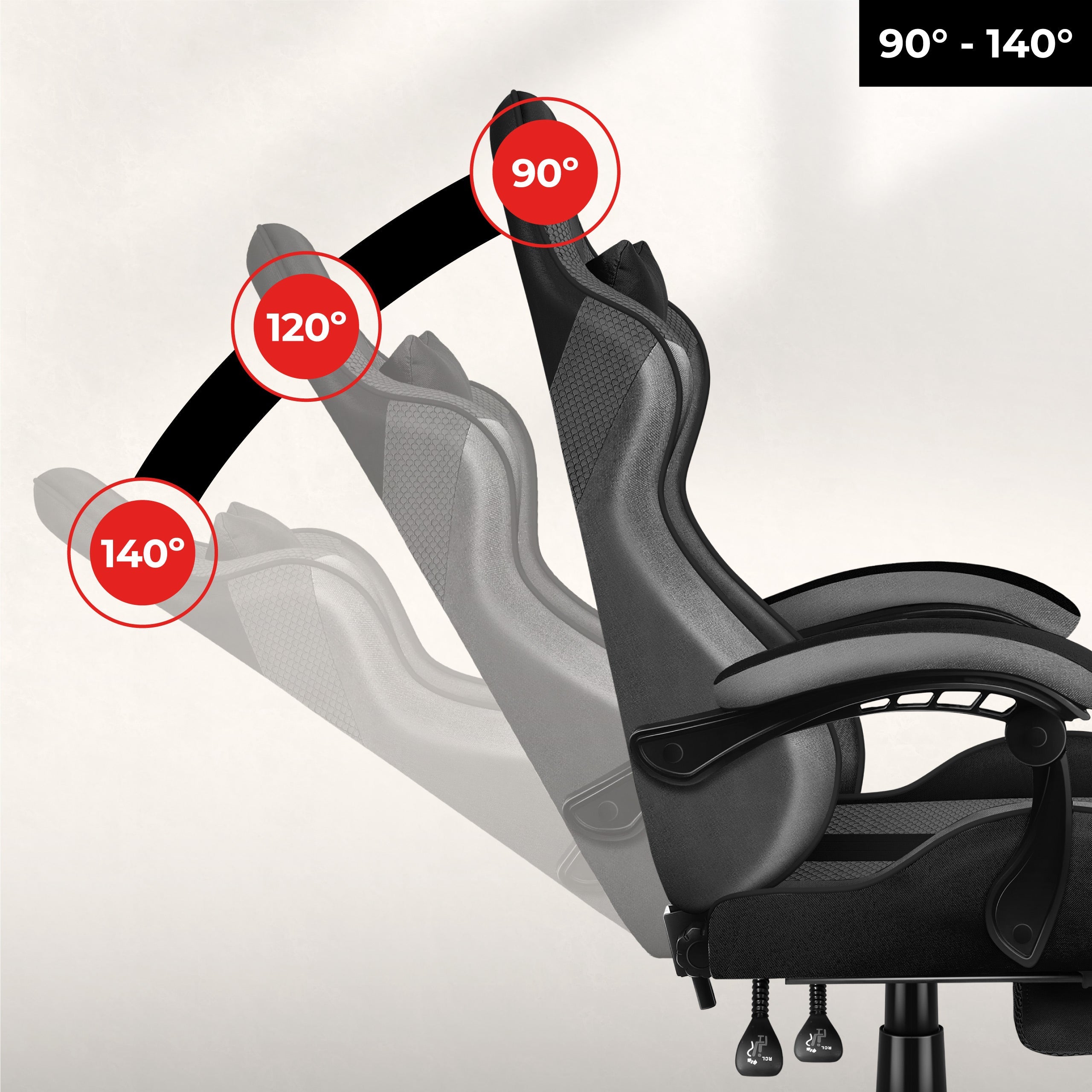Comfortable backrest tilt