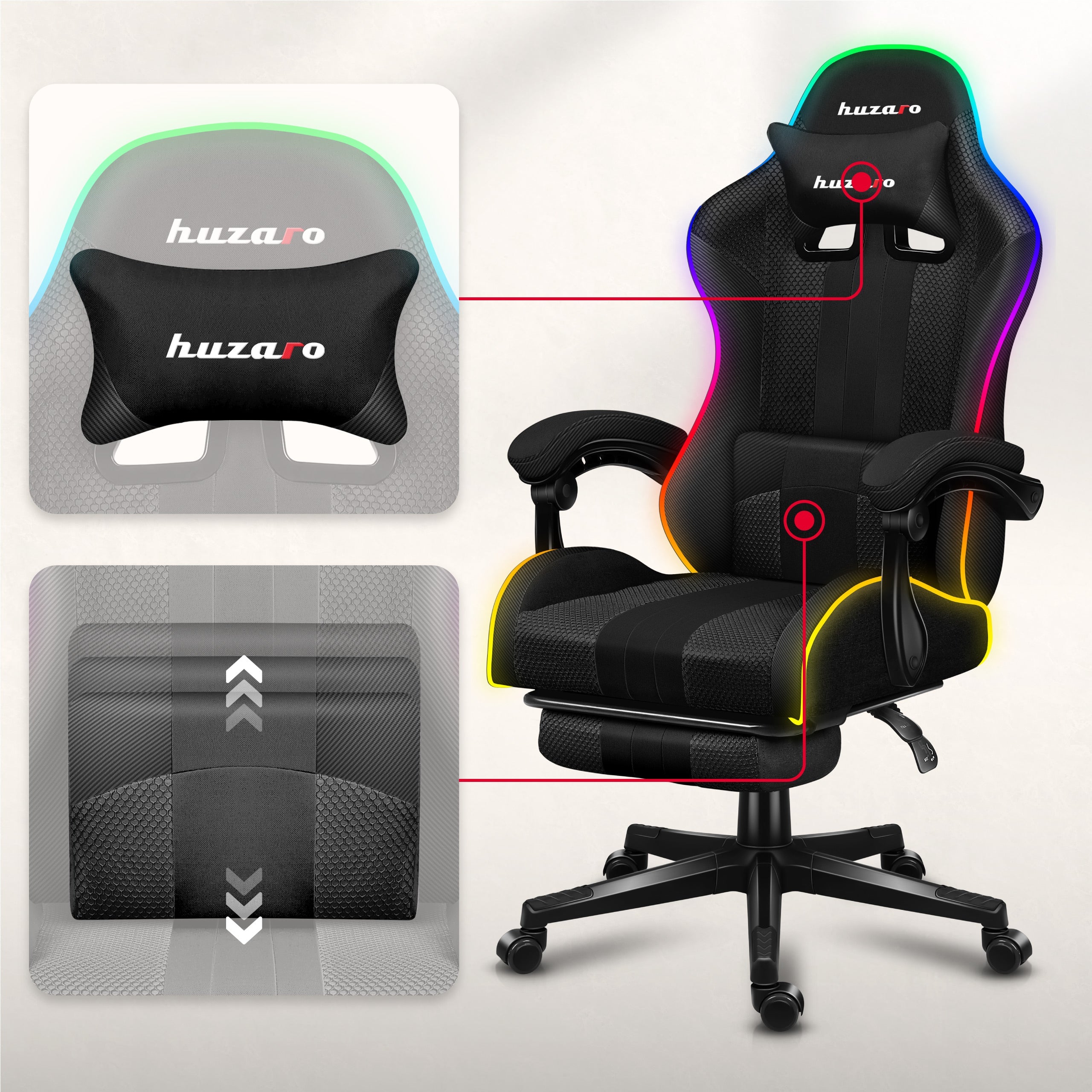 Poduszka pod kark oraz poduszka lędźwiowa