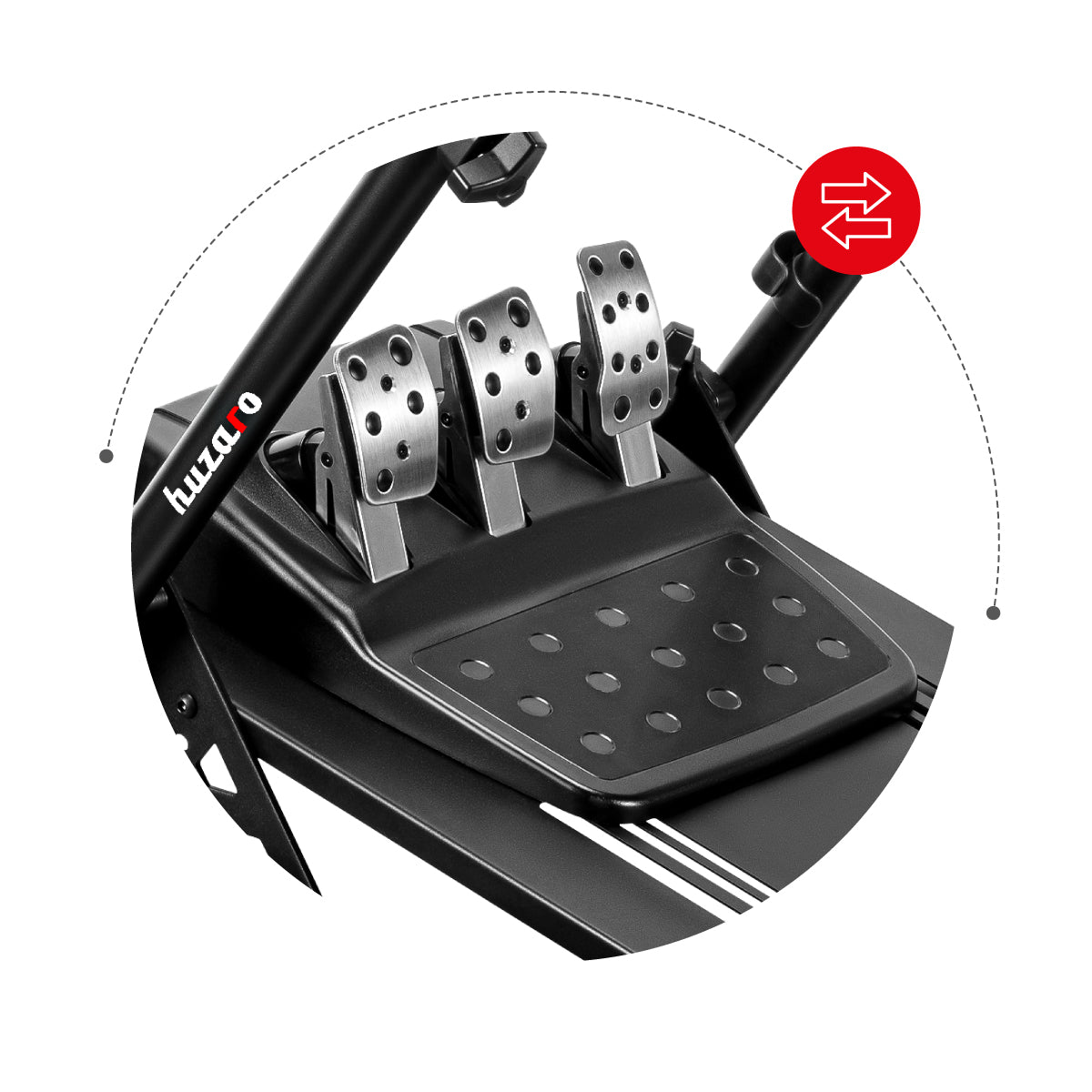 Regulowane mocowanie pedałów