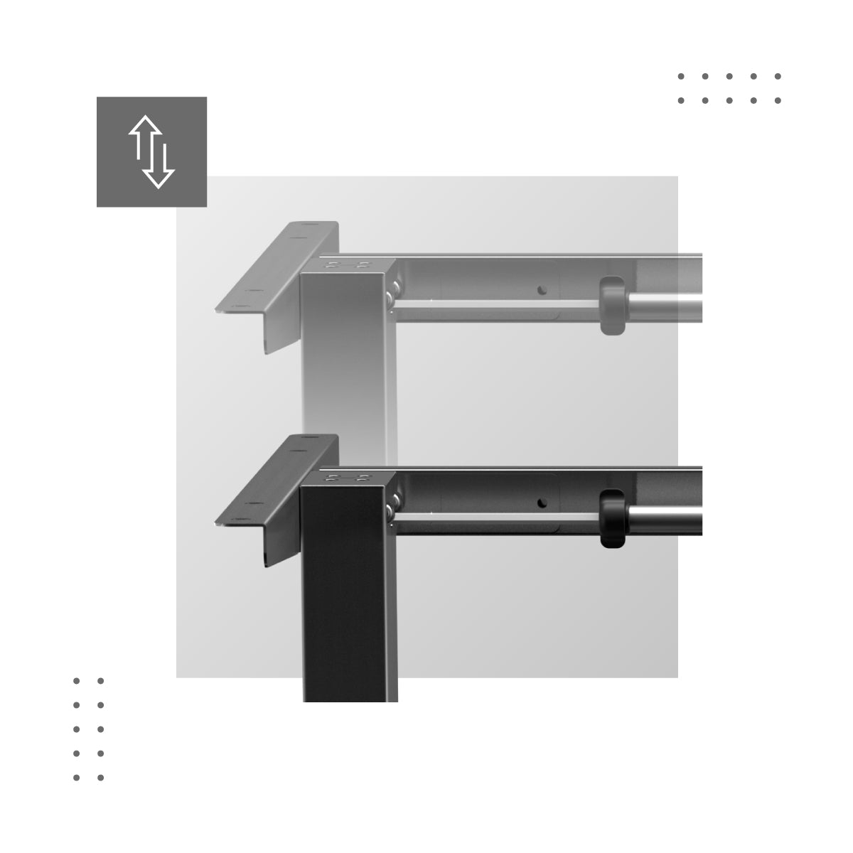 Stelaż biurka XENO 4.1 z elektryczną regulacją wysokości