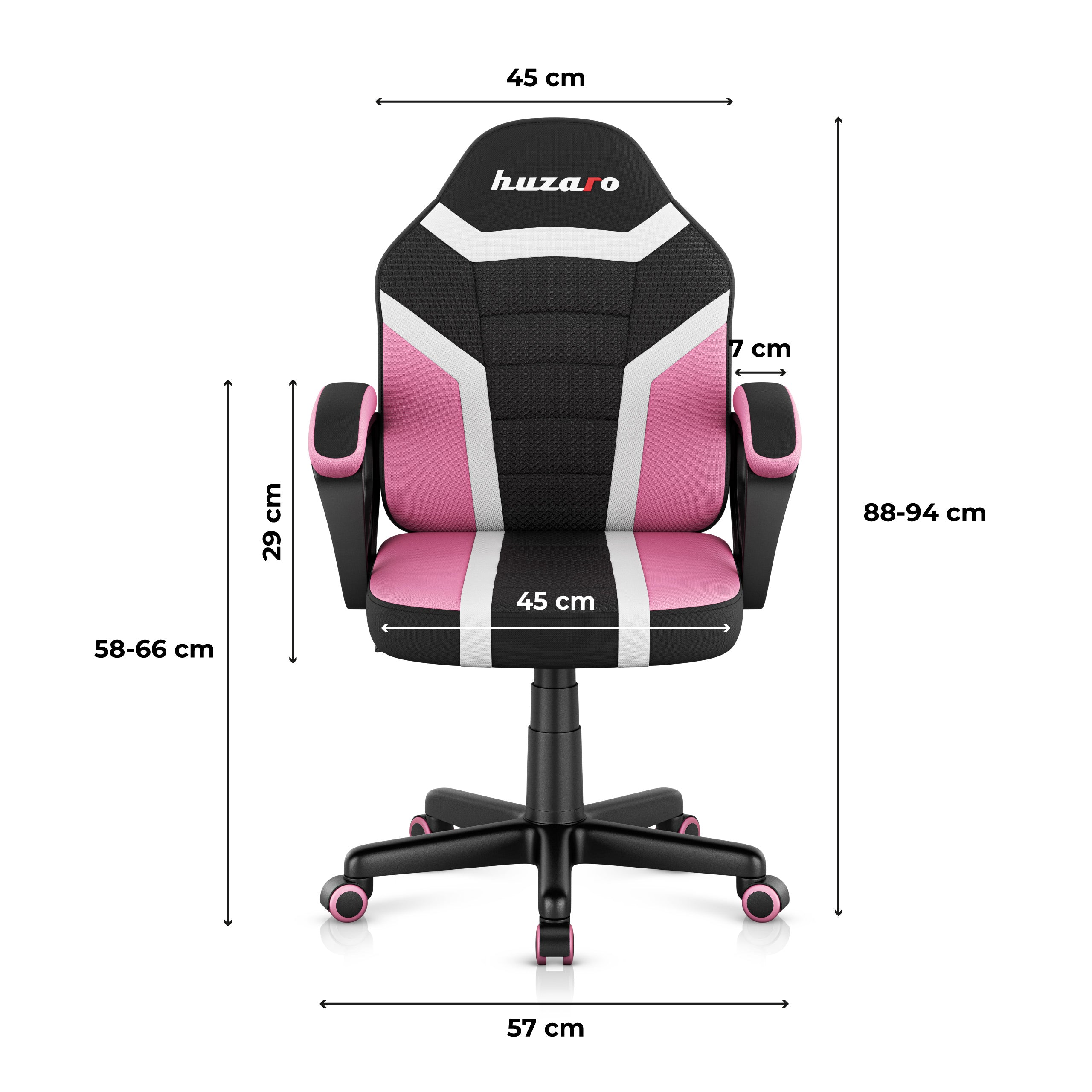 Fotel Gamingowy dla dziecka HUZARO RANGER 1.0 Pink Mesh