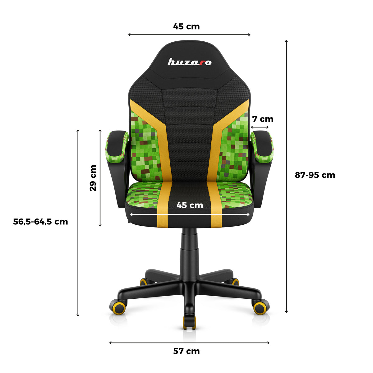 Fotel Gamingowy dla dziecka Huzaro RANGER 1.0 Pixel Mesh OUTLET