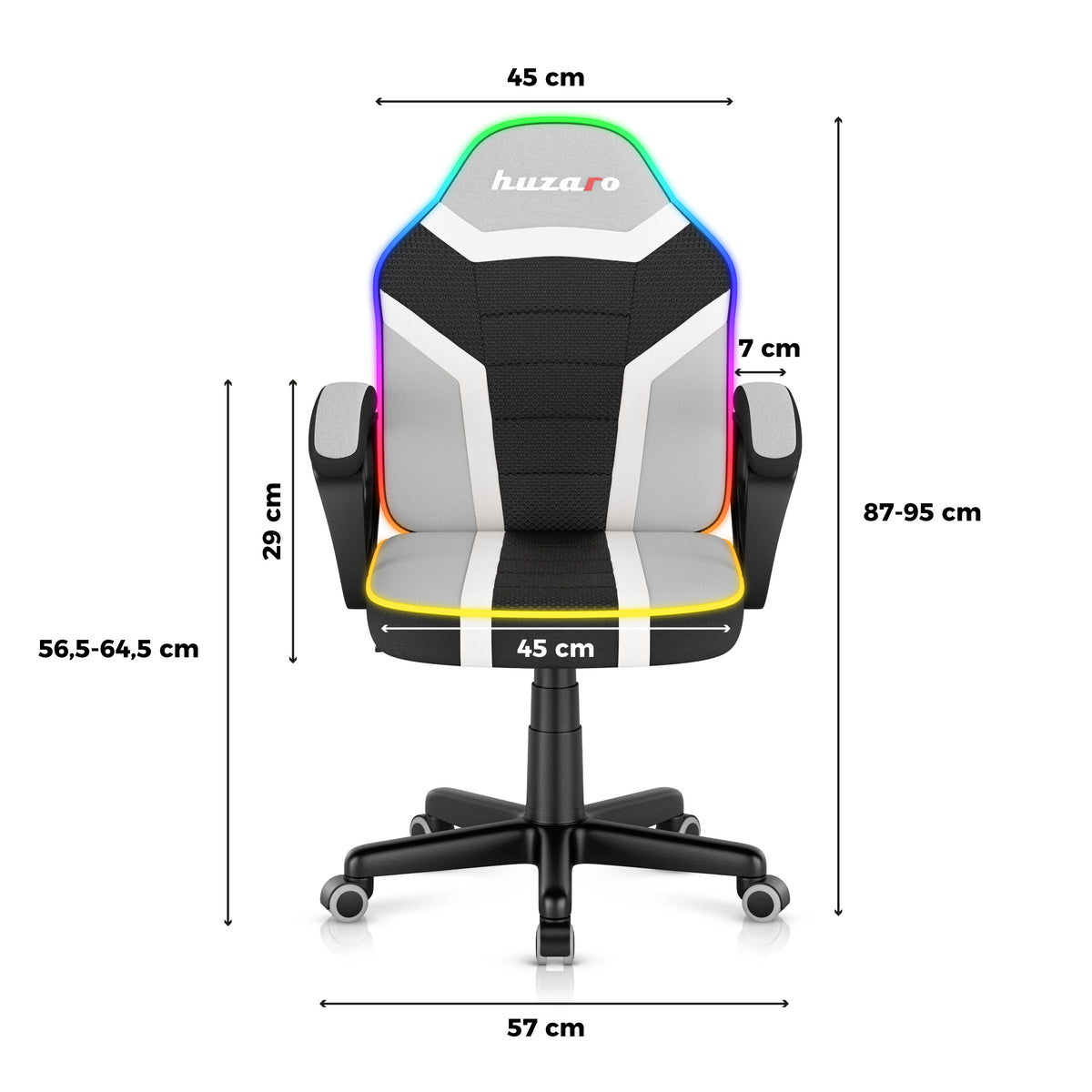 OUTLET Fotel gamingowy dla dziecka Huzaro Ranger 1.0 RGB