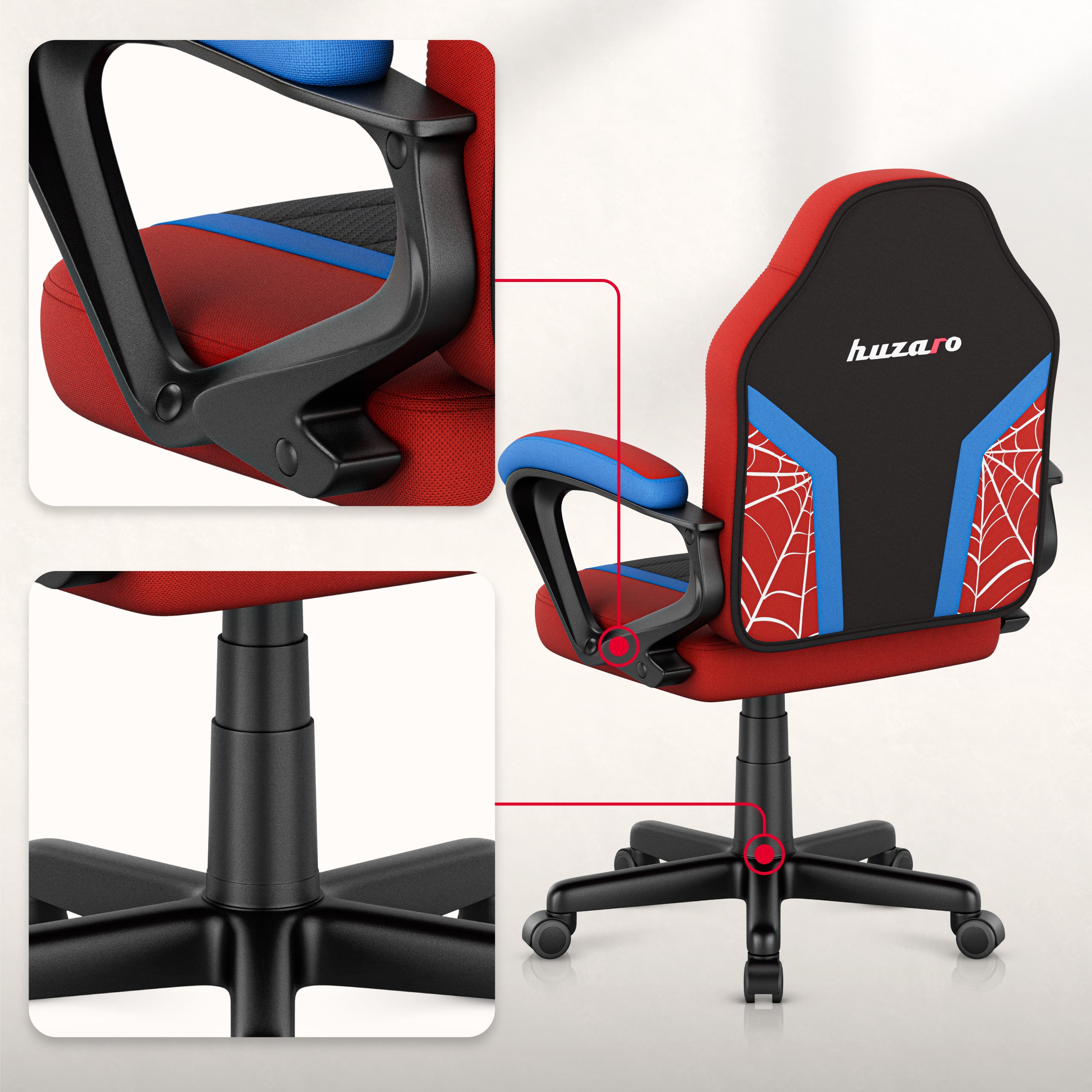 Fotel Gamingowy dla dziecka Huzaro Ranger 1.0 Spider Mesh