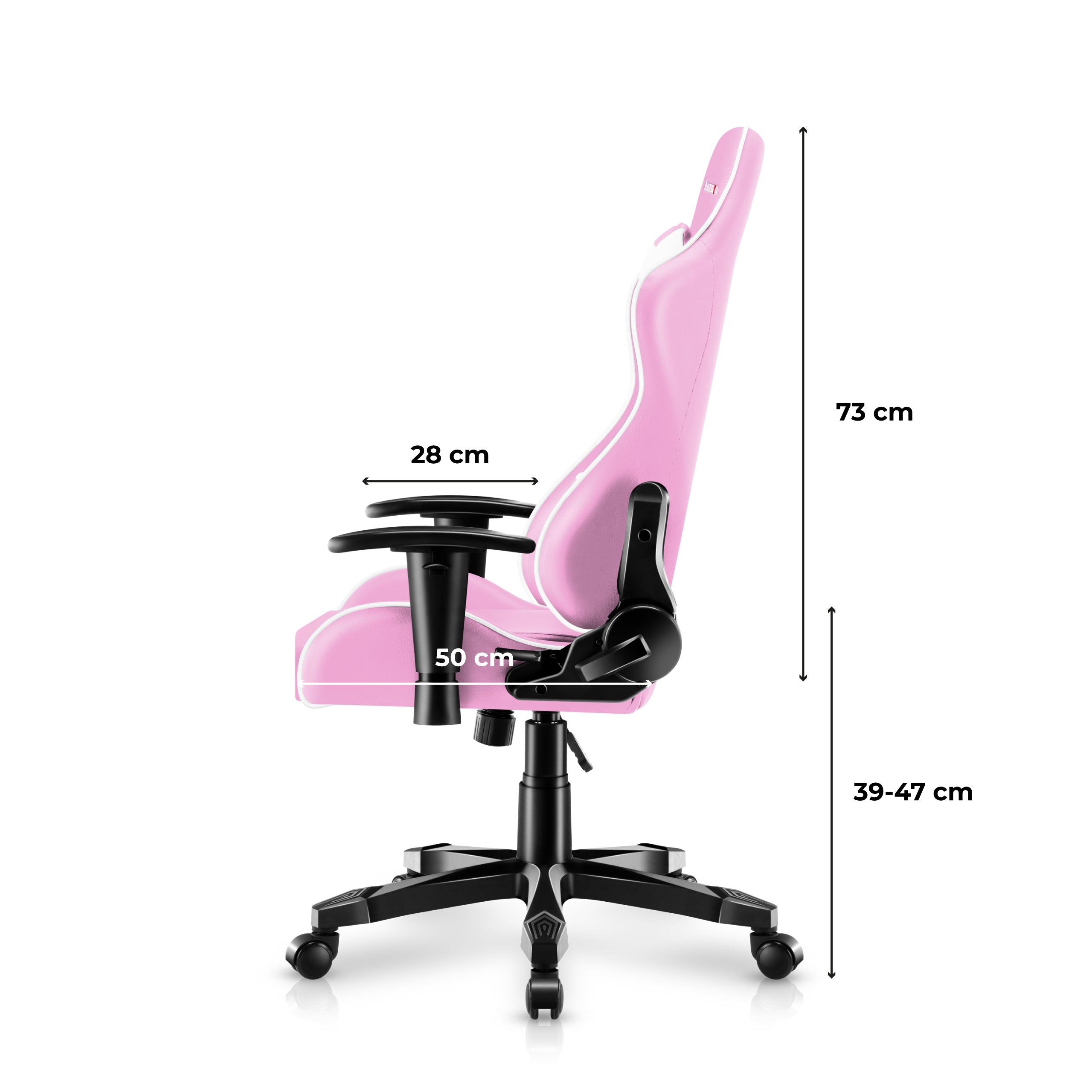Fotel Gamingowy dla dziecka Huzaro RANGER 6.0 Pink OUTLET