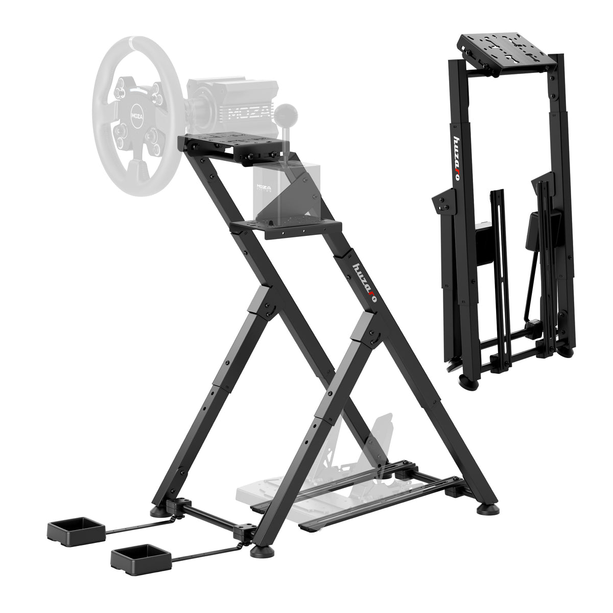 Stelaż do simracingu składany Huzaro Speed 2.5 Black